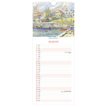Load image into Gallery viewer, Northumbria Watercolours Slimline Calendar 2024 - August
