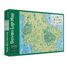 Load image into Gallery viewer, Devon Lap Map 1,000 Pice Luxury Jigsaw - box
