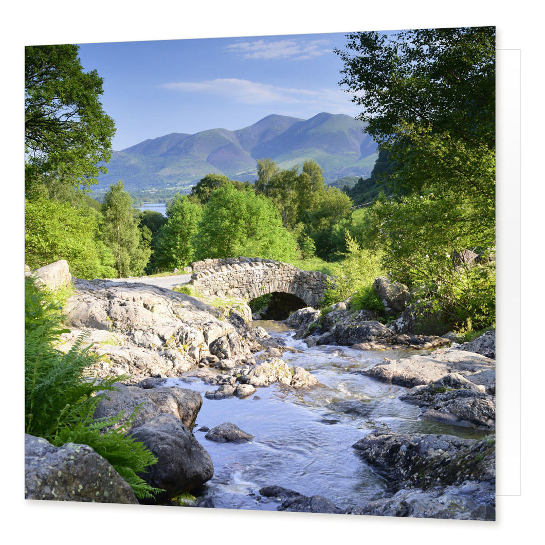 Ashness Bridge Greetings Card from the Landmark Photographic range by Cardtoons