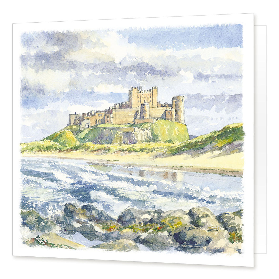 Bamburgh Castle Greetings Card | Great Stuff from Cardtoons
