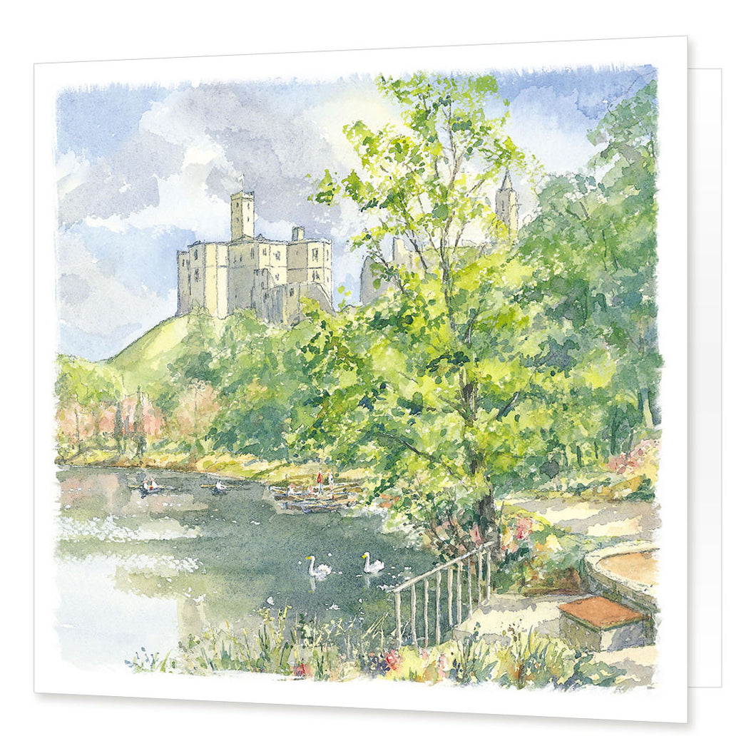 Warkworth Castle greetings card | Great Stuff from Cardtoons
