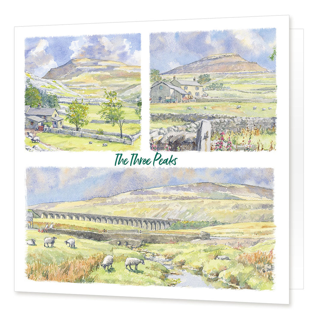 The Three Peaks greetings card | Great Stuff from Cardtoons