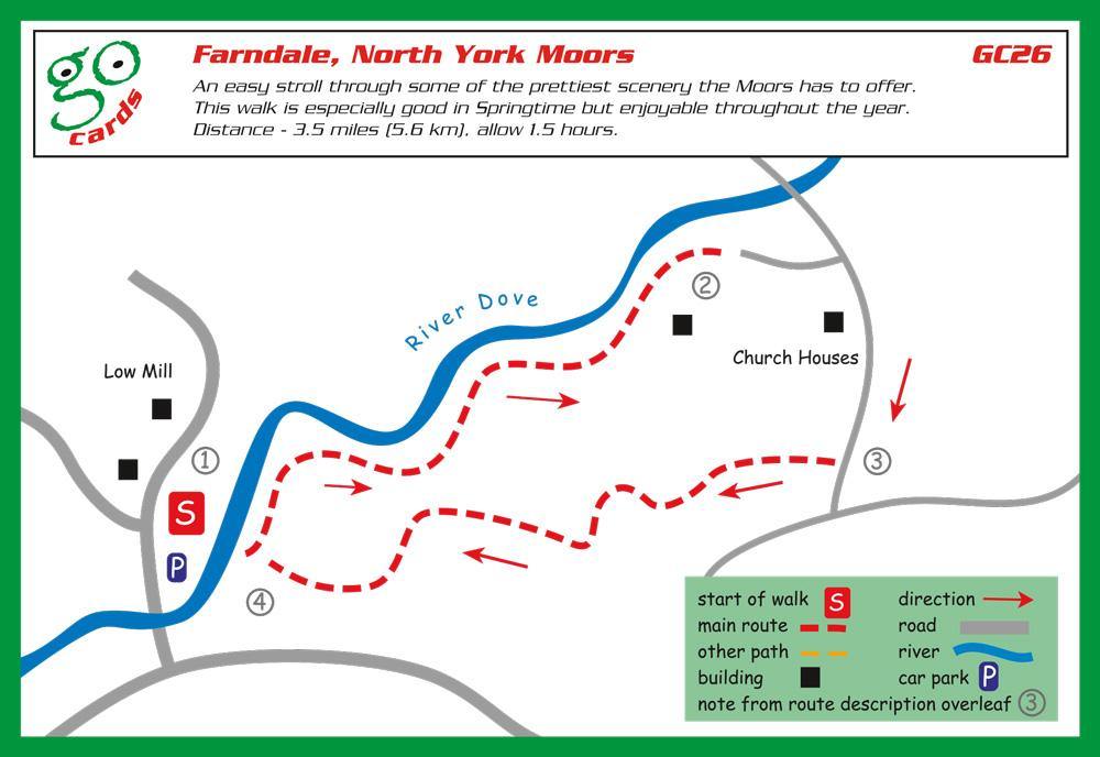 Farndale, North York Moors Walk | Cardtoons Publications