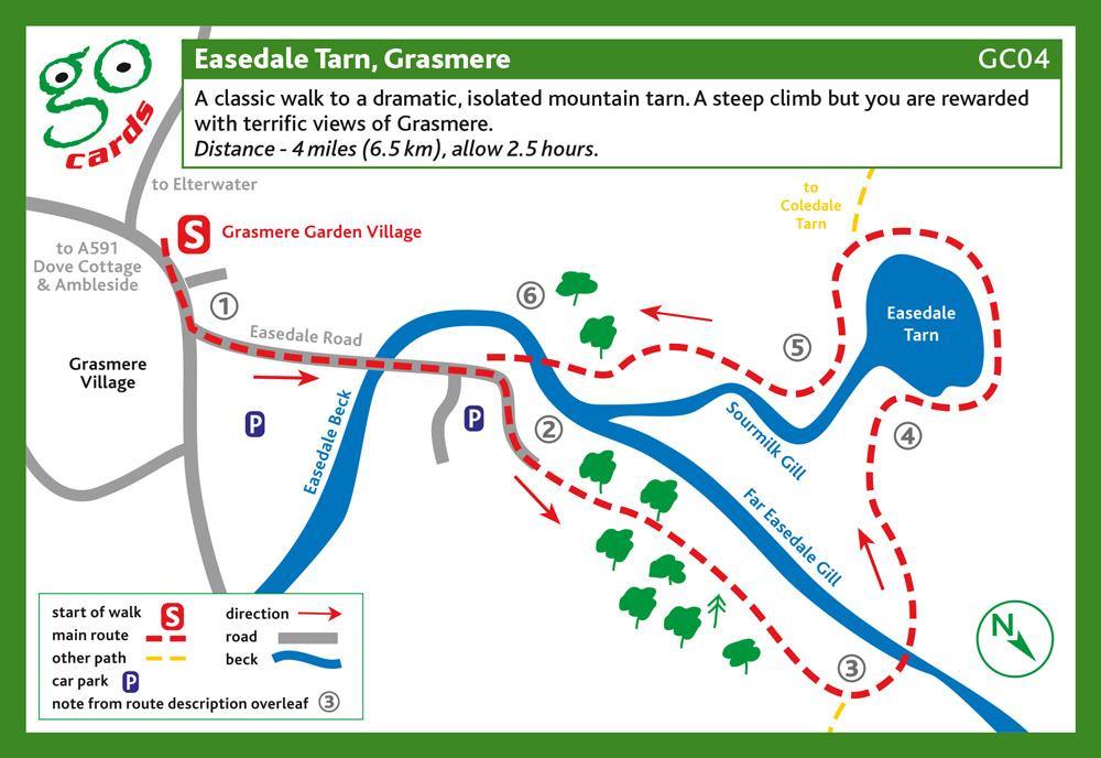 Easedale Tarn, Grasmere Walk | Cardtoons Publications