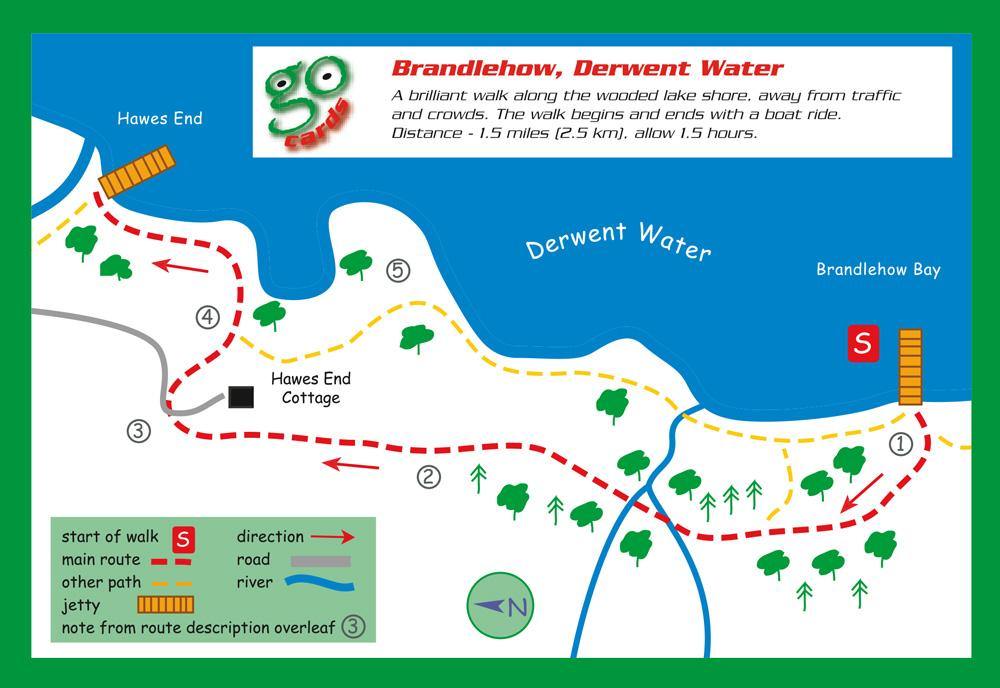 Brandlehow, Derwent Water Walk | Cardtoons Publications