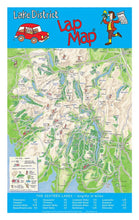 Load image into Gallery viewer, Lake District Lap Map Tea Towel | Cardtoons Publications
