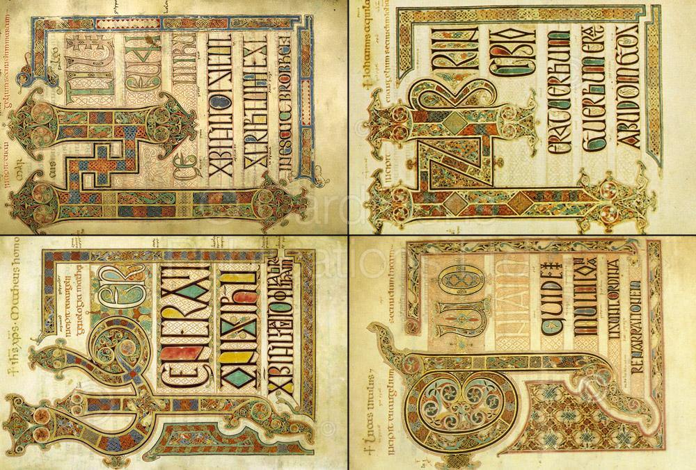 Lindisfarne Gospels postcard | Cardtoons Publications
