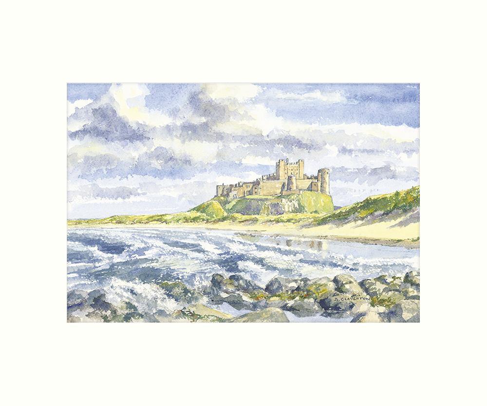 Bamburgh Castle Art Print | Cardtoons Publications