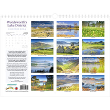 Load image into Gallery viewer, Wordsworth&#39;s Lake District Calendar 2024 - Back cover
