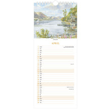 Load image into Gallery viewer, Lake District Watercolours Slimline Calendar 2024 - April
