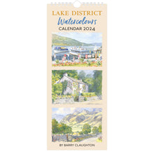 Load image into Gallery viewer, Lake District Watercolours Slimline Calendar 2024 - cover
