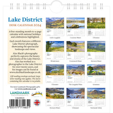 Load image into Gallery viewer, Lake District Desk Calendar 2024 - back cover
