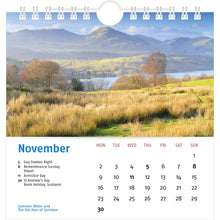 Load image into Gallery viewer, 2026 Lake District Desk Calendar – November
