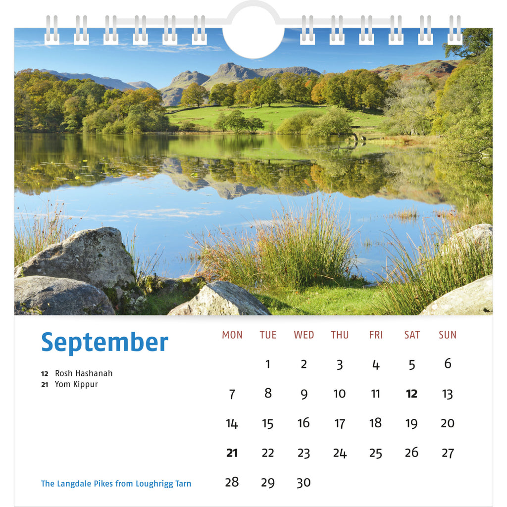 2026 Lake District Desk Calendar – September