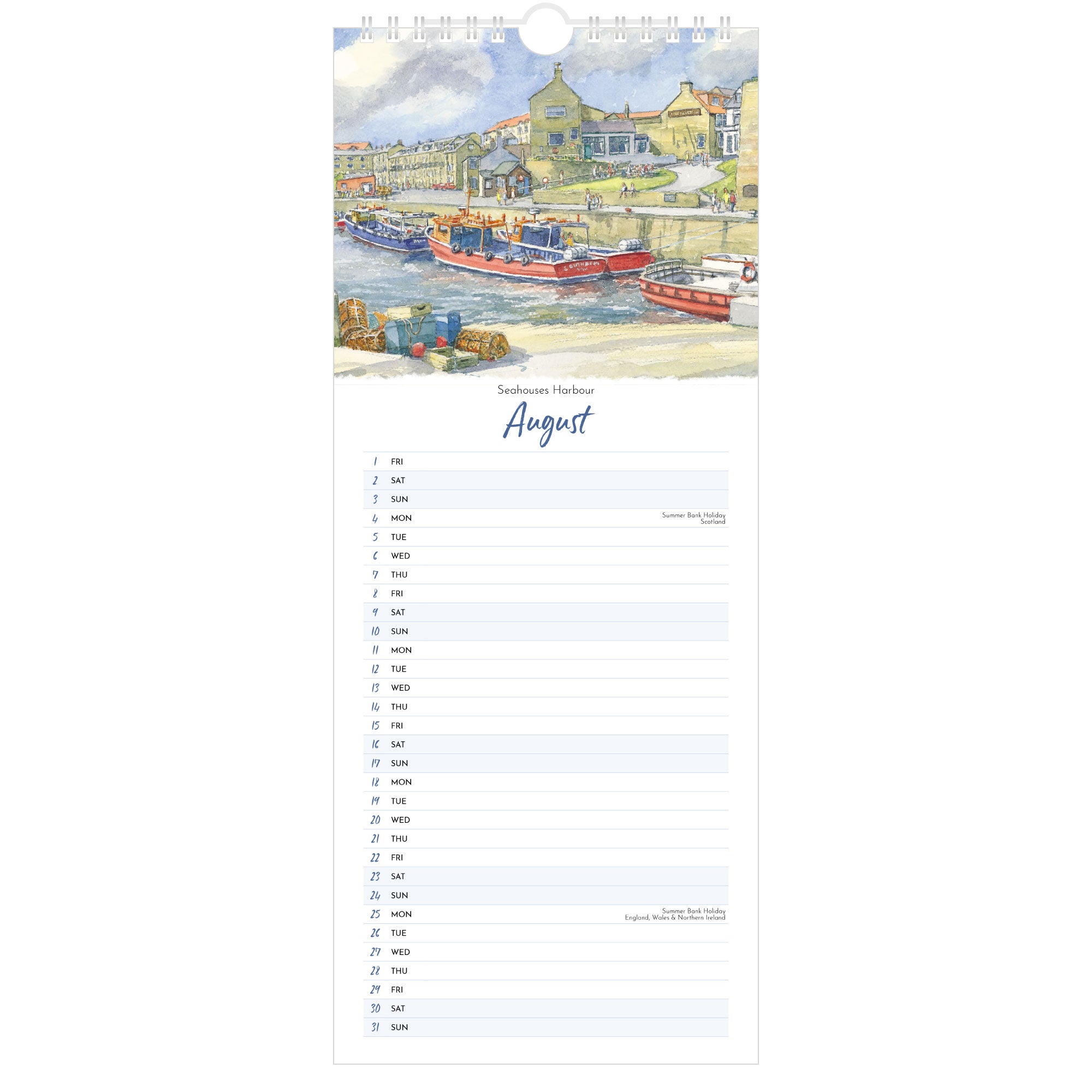 Northumbria Watercolours Calendar 2025 Great Stuff Great Stuff from