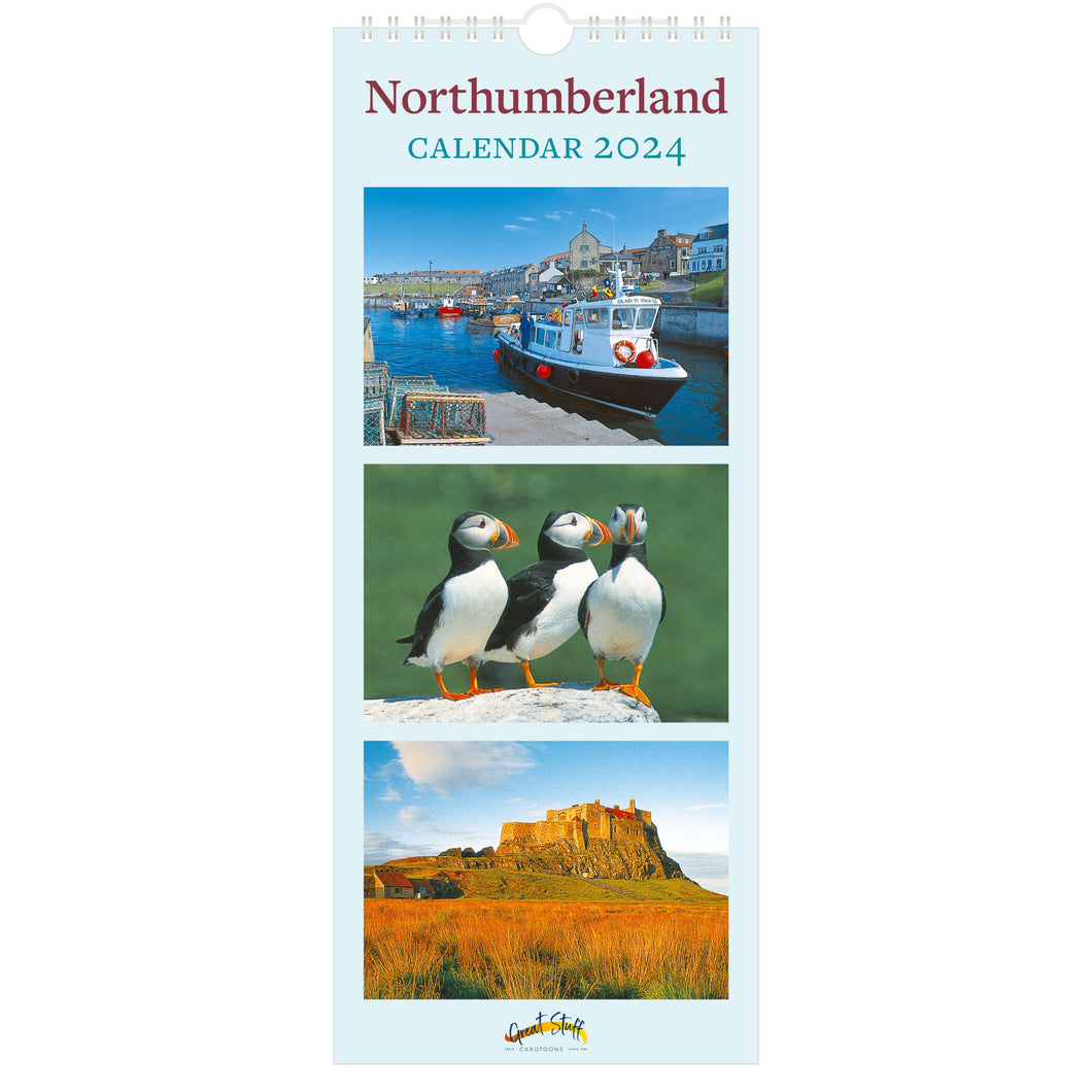 Northumberland Images Slimline Calendar 2024 - cover