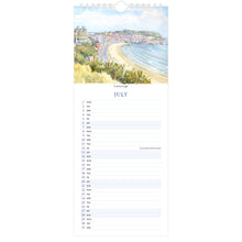 Load image into Gallery viewer, Yorkshire Watercolours Slimline Calendar 2024 - July
