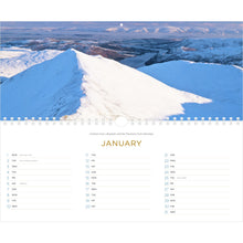 Load image into Gallery viewer, Lake District Panoramic Calendar 2024 - January pages
