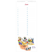 Load image into Gallery viewer, Country Comicals Perpetual Calendar - June

