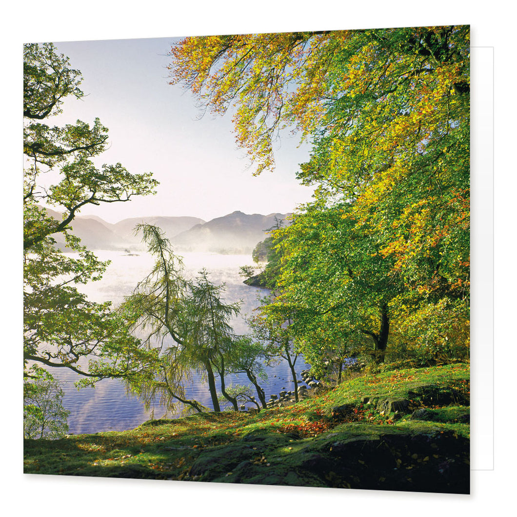 Ullswater Morning greetings card from the Landmark Photographic range by Cardtoons