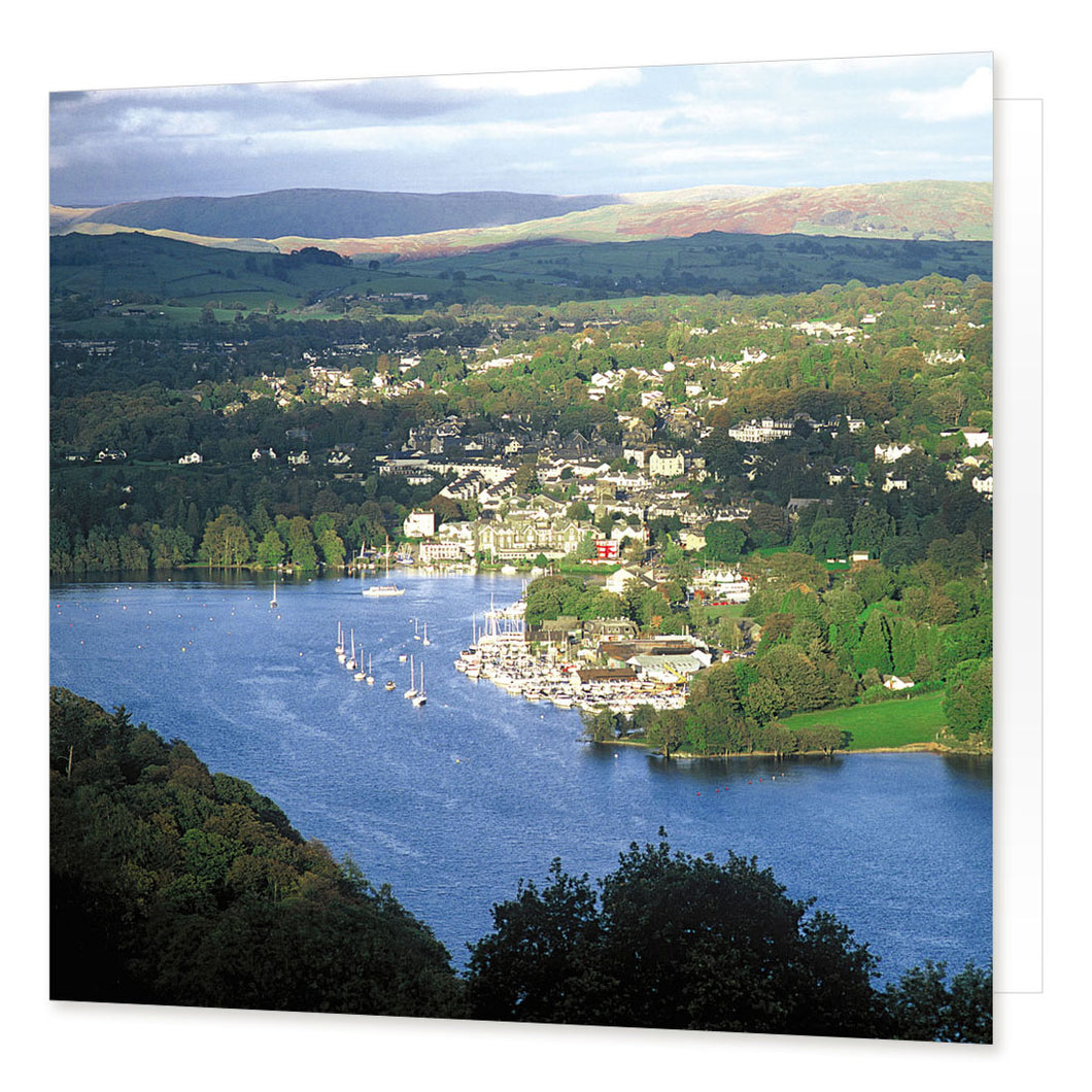 Bowness-on-Windermere greetings card from the Landmark Photographic range by Cardtoons