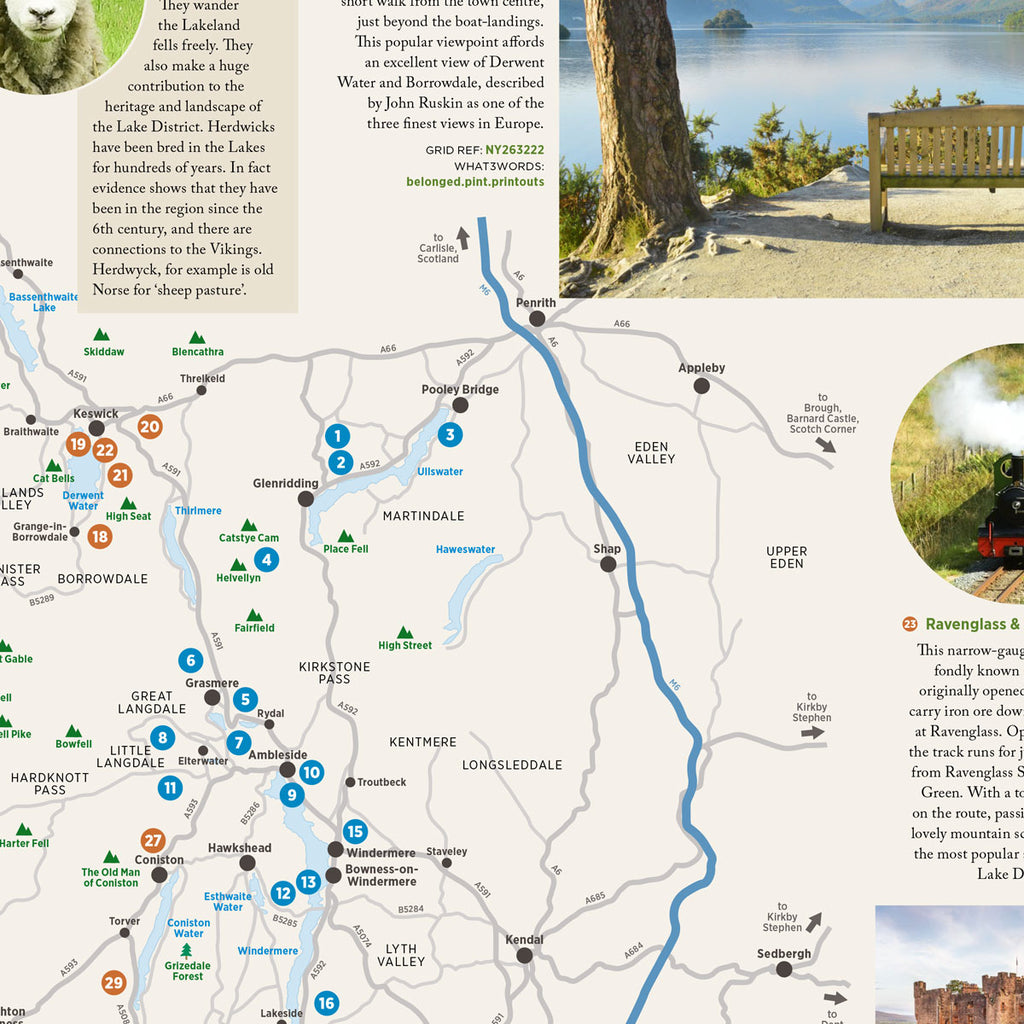 Best Views Lake District Photoguide Lap Map - inner