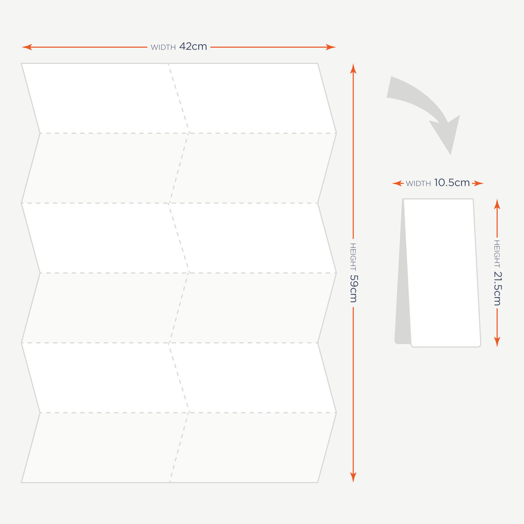 Lap Map folding and dimensions
