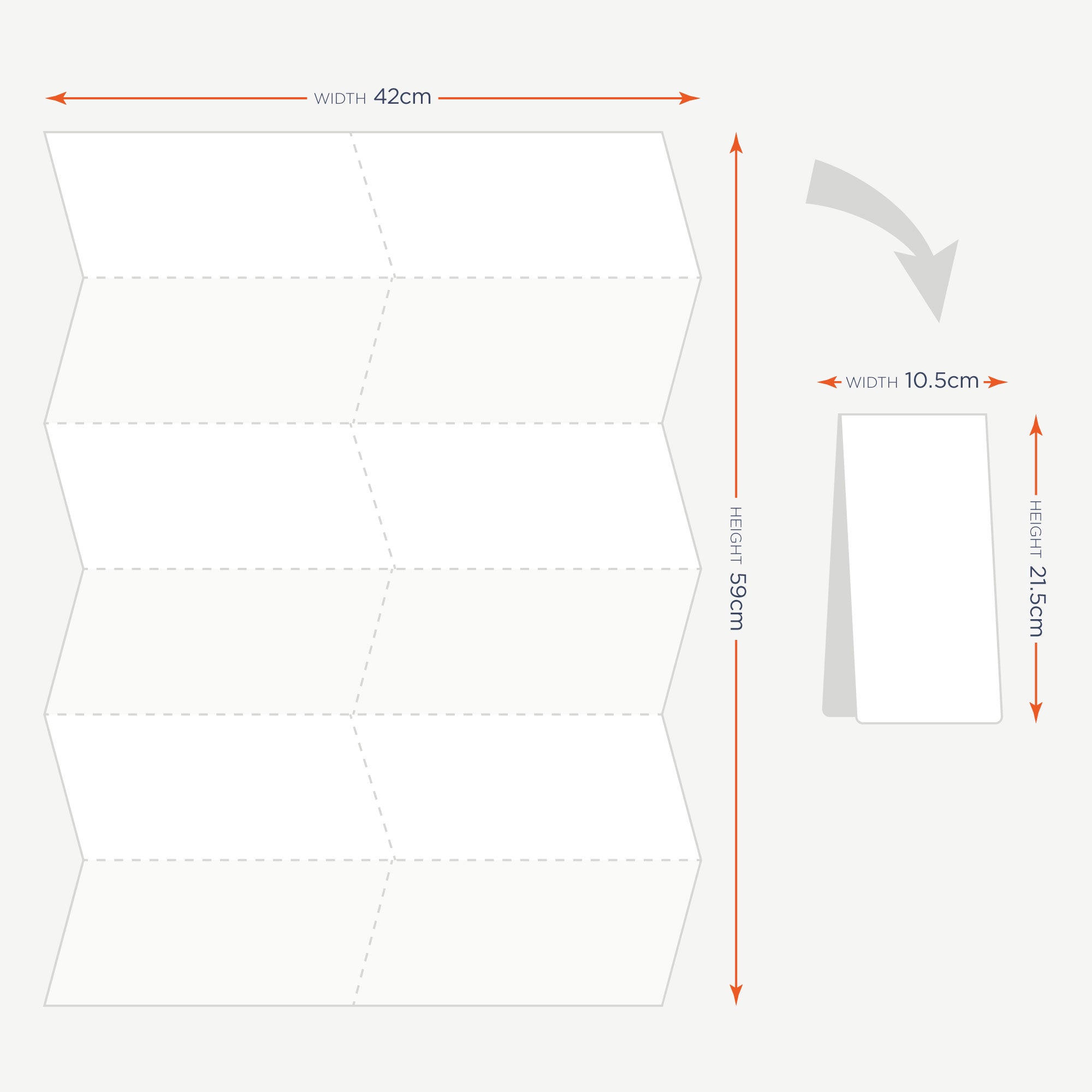 Lap Map folding and dimensions