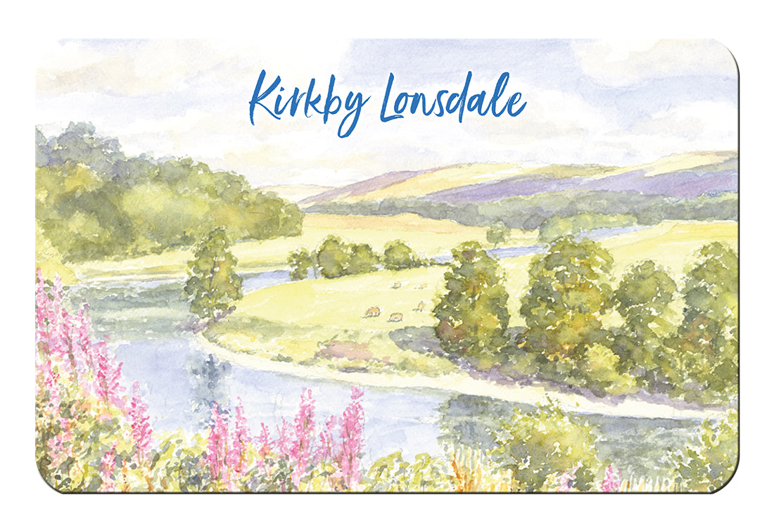 Kirkby Lonsdale Watercolour Fridge Magnet - Great Stuff from Cardtoons