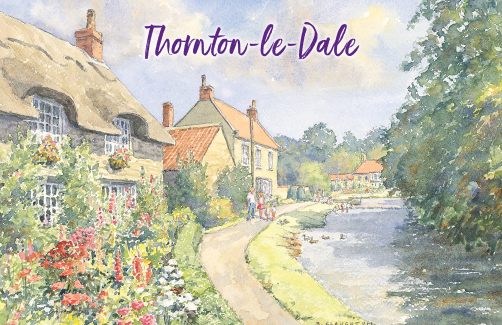 Thornton-le-Dale Watercolour Flexible Fridge Magnet