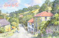 Beck Hole Watercolour Flexible Fridge Magnet