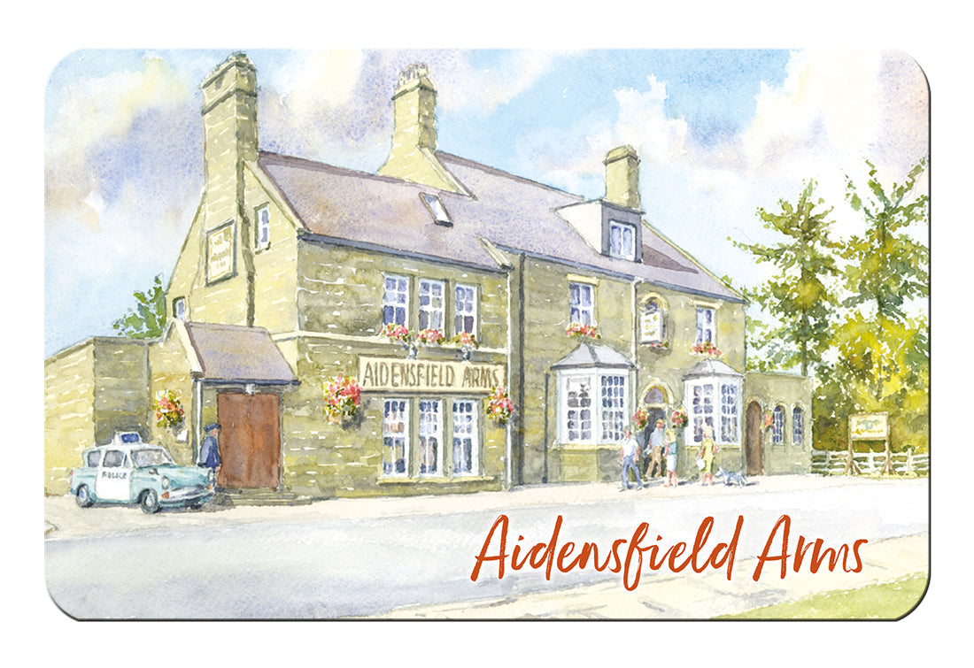 Aidensfield Arms Watercolour Fridge Magnet - Great Stuff from Cardtoons
