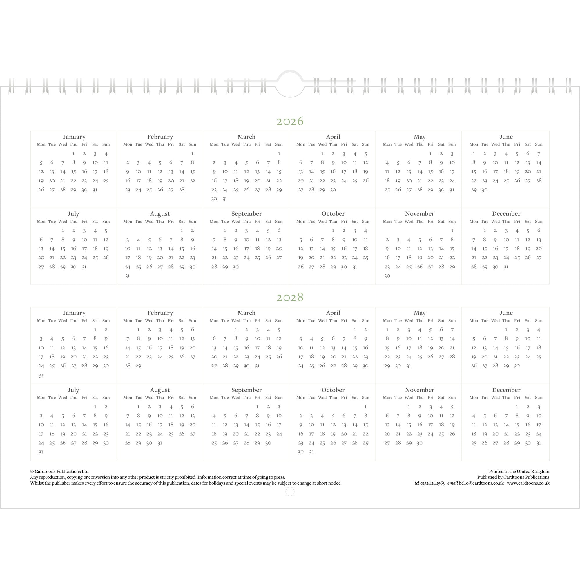 Wordsworth's Lake District Calendar 2027 - Quickview Page