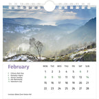 Lake District Desk Calendar 2027 - February (Coniston Water)