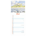 Northumbria Watercolours Slimline Calendar 2027 - March (Bamburgh Castle)