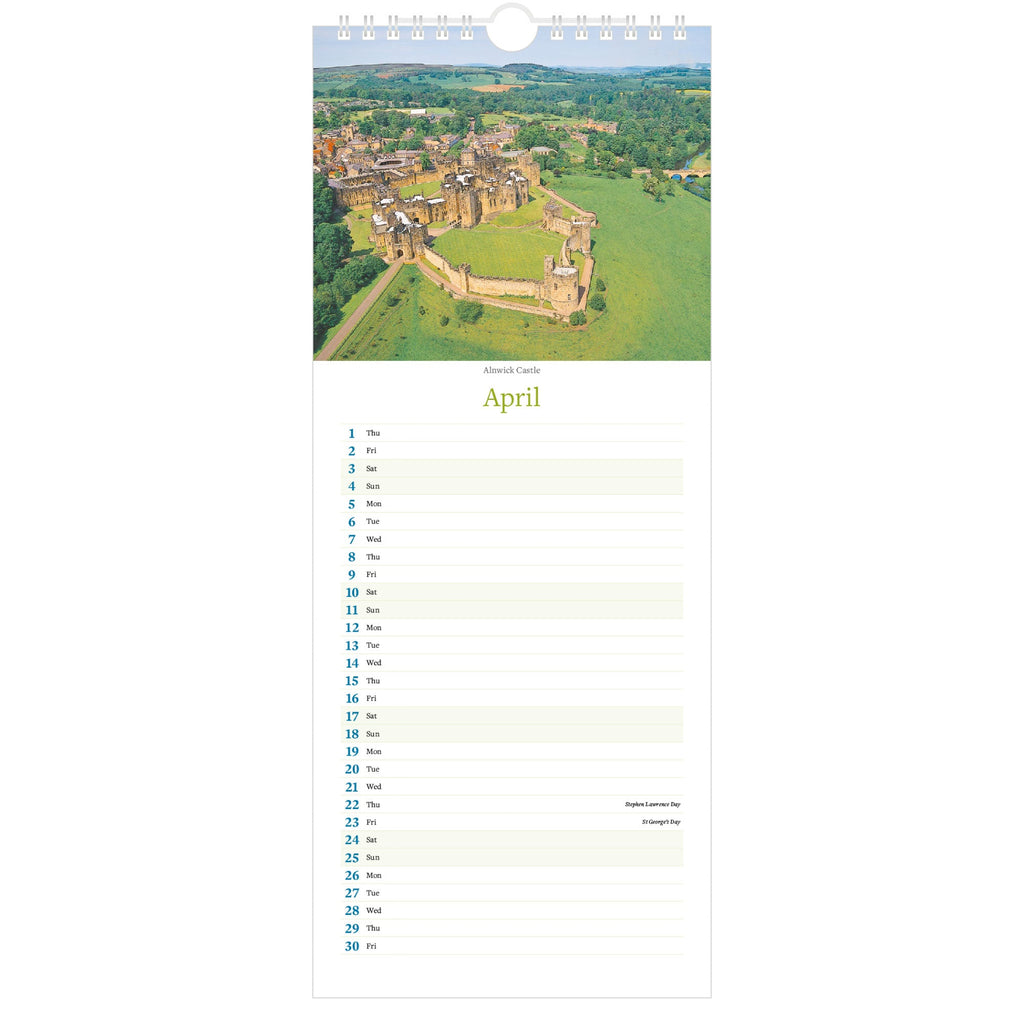 Northumberland Images Calendar 2027 - January (Alnwick Castle)
