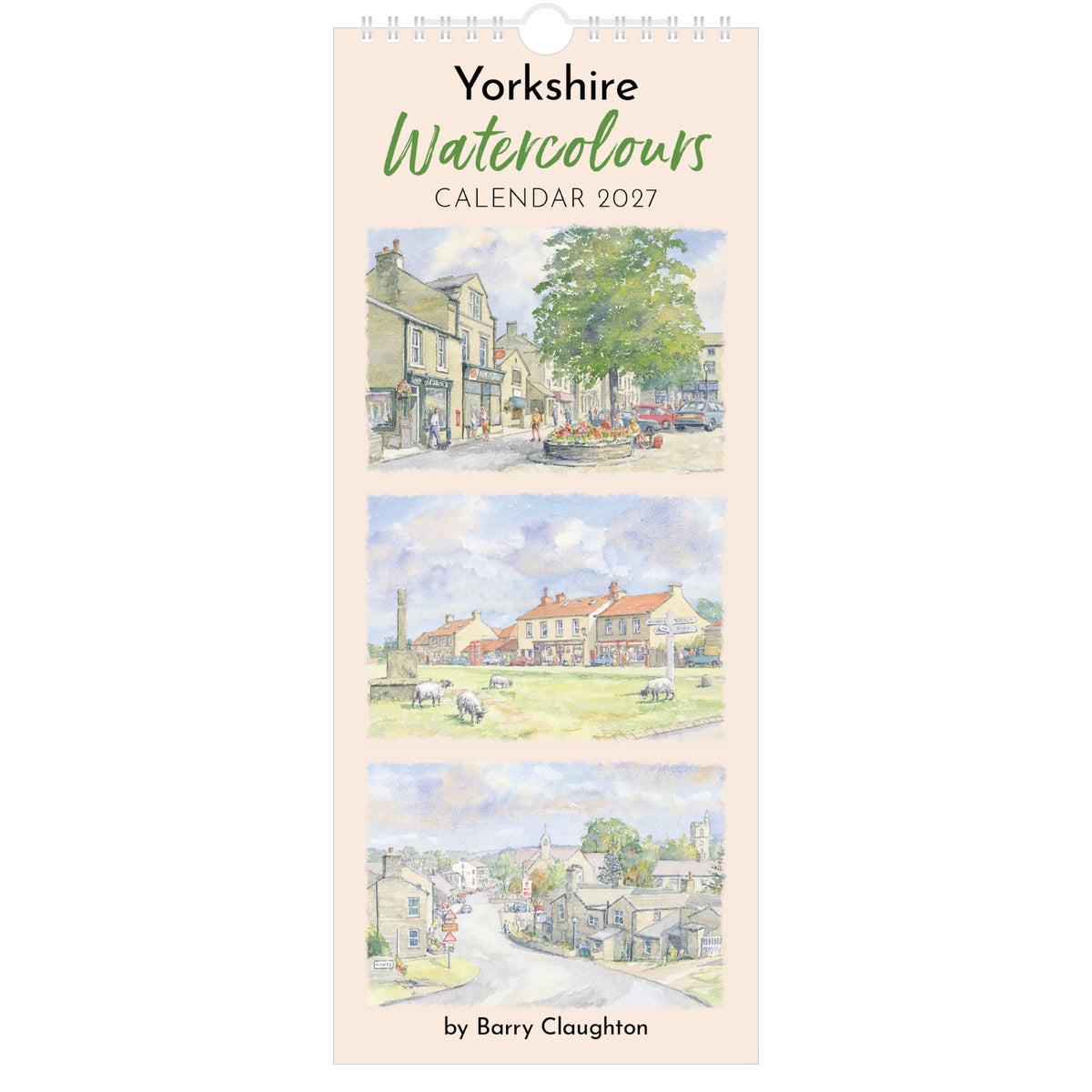 Yorkshire Watercolours Slimline 2027 - Front Cover