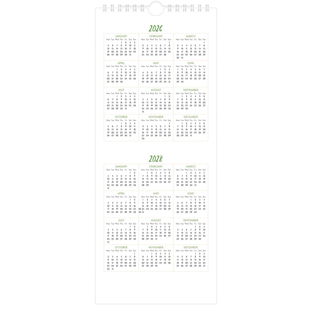 Yorkshire Watercolours Slimline 2027 - Quickview Page