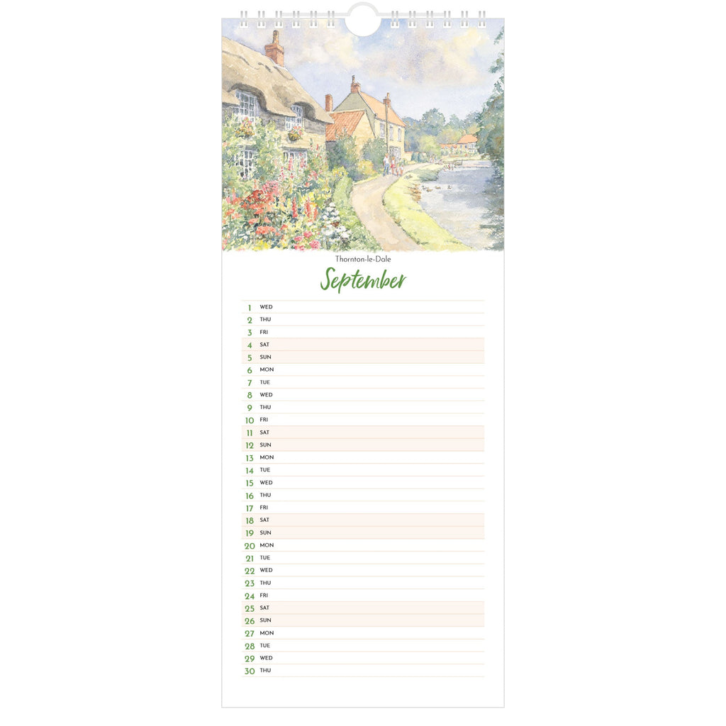 Yorkshire Watercolours Slimline 2027 - September (Thornton-in-Lonsdale)