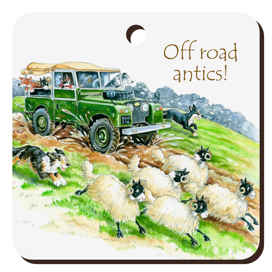"Off Road Antics" Keyring | Great Stuff from Cardtoons