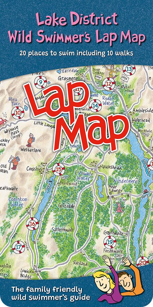 Lake District Wild Swimmer's Lap Map
