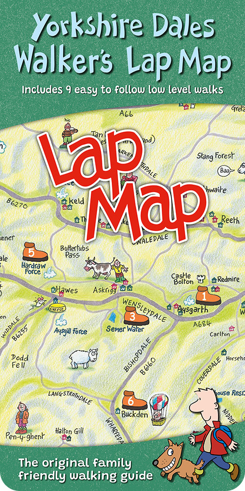 Yorkshire Dales Walker's Lap Map cover