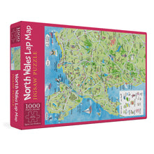 Load image into Gallery viewer, North Wales Lap Map Jigsaw Puzzle - box
