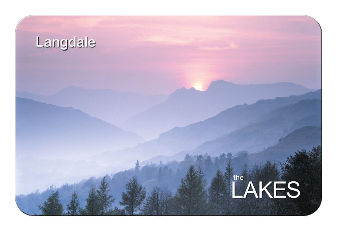 Langdale Sunset flexible fridge magnet | Great Stuff from Cardtoons