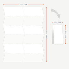 Load image into Gallery viewer, Size Guide: Folded 10cm x 21cm Unfoled 42cm x 59cm

