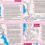 Lake District Cyclist's Lap Map closeup of inside panel