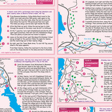 Load image into Gallery viewer, Lake District Cyclist&#39;s Lap Map closeup of inside panel
