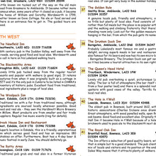Load image into Gallery viewer, Lake District Pub Grub Lap Map closeup of inner panel

