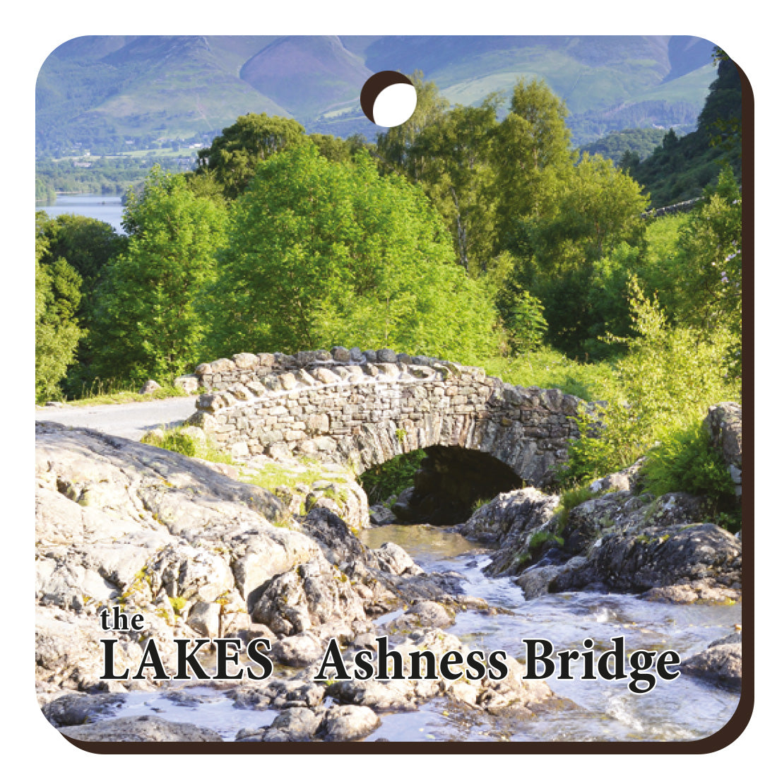 Ashness Bridge Wooden Keyring | Great Stuff from Cardtoons
