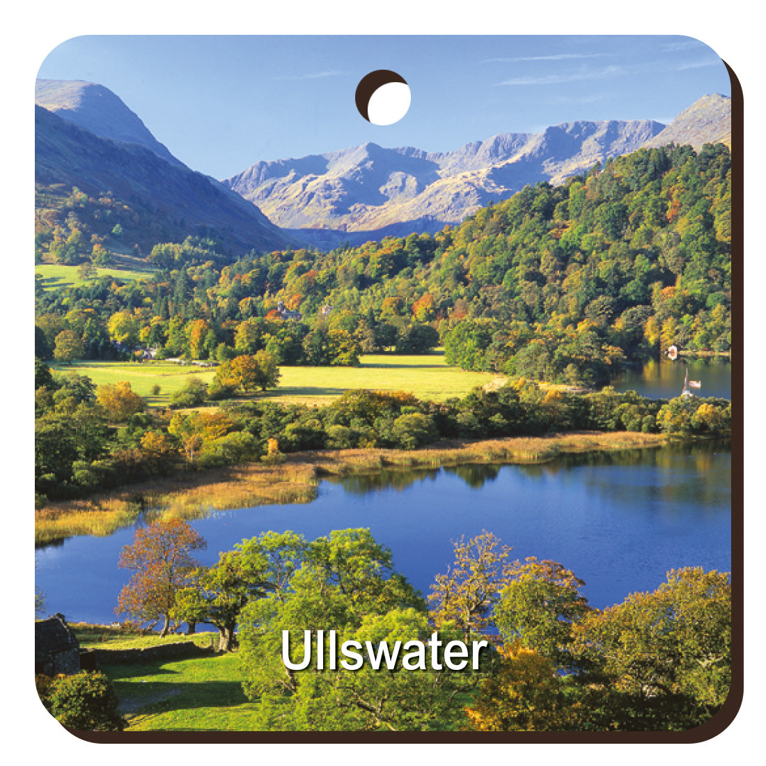 Ullswater Wooden Keyring | Great Stuff from Cardtoons